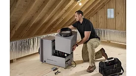 installation of whole-home dehumidifier