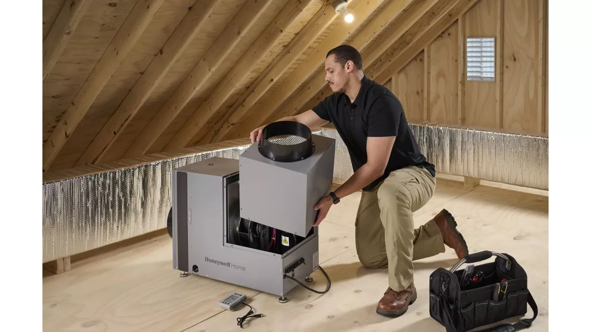 installation of whole-home dehumidifier