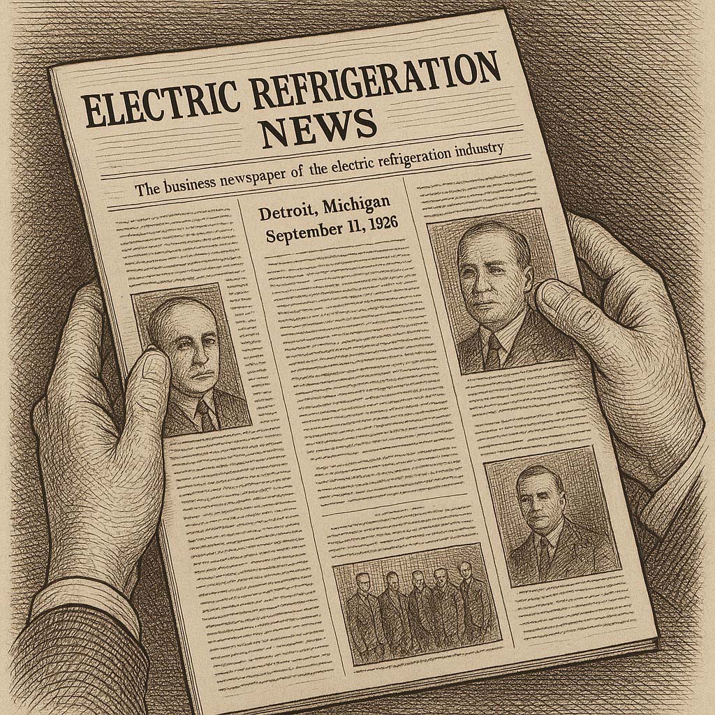 1926 Timeline - Electric Refrigeration News First Issue