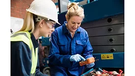 Tradeswomen on the job