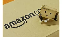 Amazon box Amazon logo