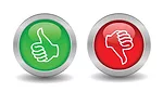 Thumbs up and down