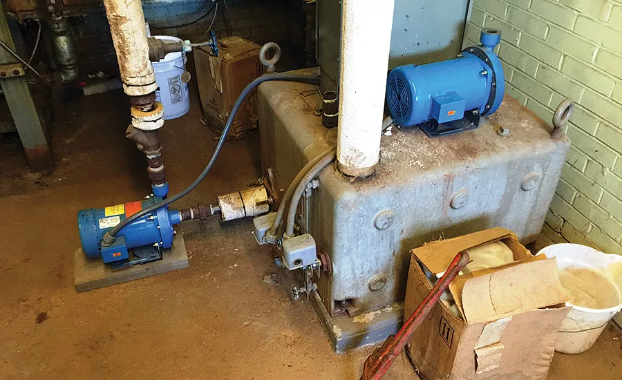 Condensate transfer tank