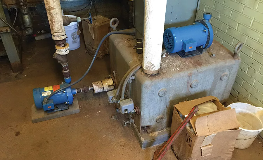 Condensate transfer tank