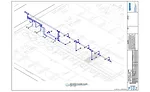 FIGURE 1. AutoCAD MEP layout of a public restroom with a PEX plumbing system