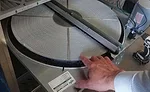 IMAGE 1. A custom-made 21-in aluminum enthalpy wheel with molecular-sieve desiccant was specified for condition-ing outdoor air inside
