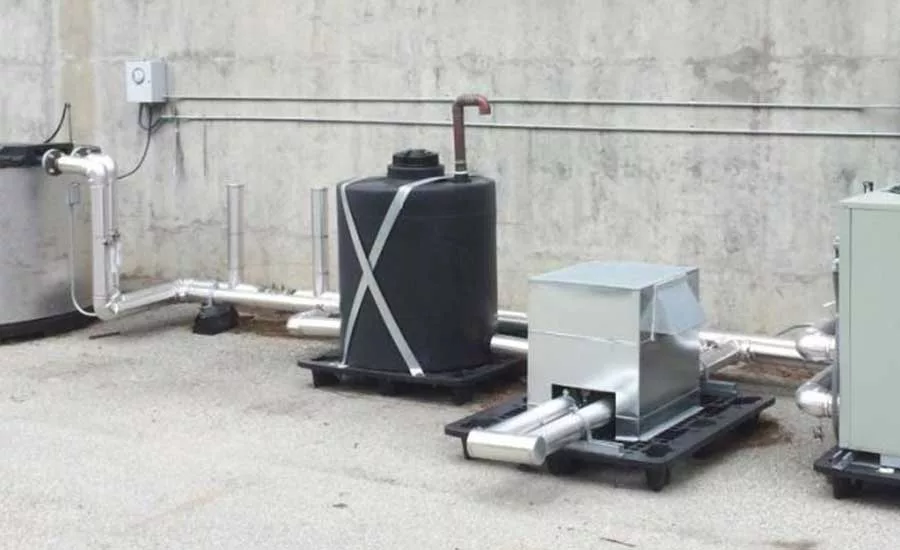 Photovoltaic cells, ceramic bricks, batteries, and ice-based energy storage were all parts of an innovative system that relies entirely on renewable energy sources