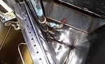 Figure 3. Hood plenum with automated hood cleaning