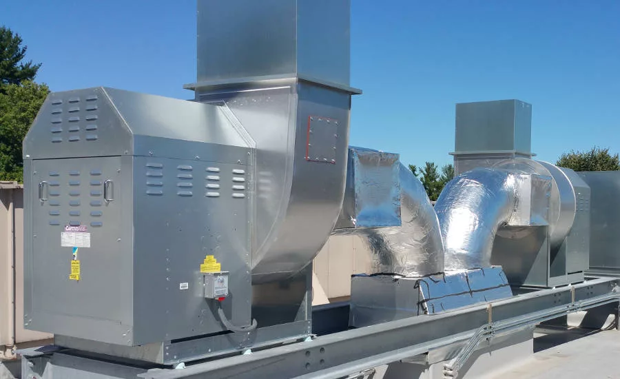 New separate exhaust fans for front and back cooking lines