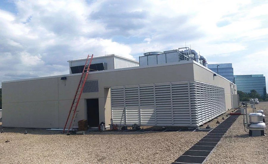 FIGURE 2. Kaiser Permanente penthouse enclosing their chiller plant