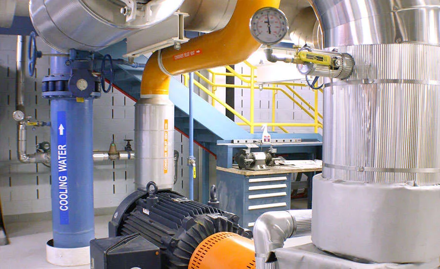 Large-horsepower CHW pumps are equipped with variable speed drives