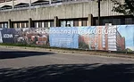 A NextGen banner advertises campus progress at the construction site