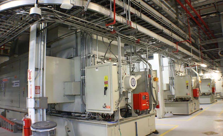 Three 7.5-MW combustion generators supply the majority of campus electrical demands