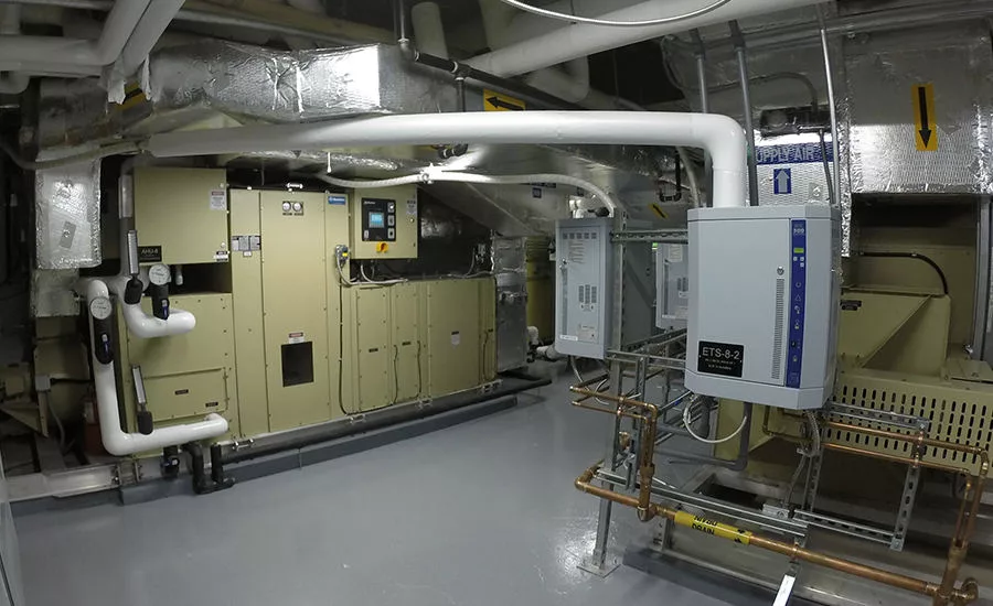 The new design replaced existing AHUs with new dehumidification units