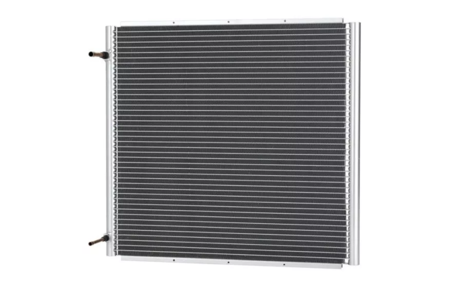 A microchannel heat exchanger