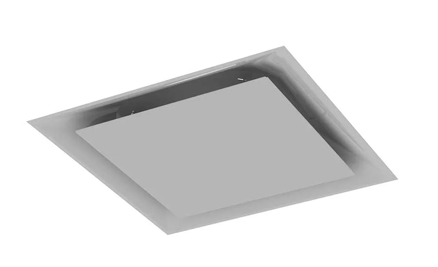 Plaque style supply air diffuser