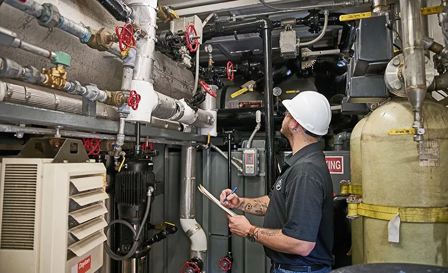 Tracking the boiler operating pressure