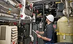 Tracking the boiler operating pressure