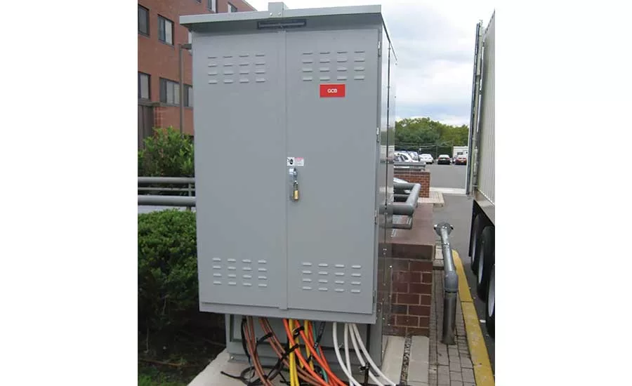 A temporary generator quick connect
