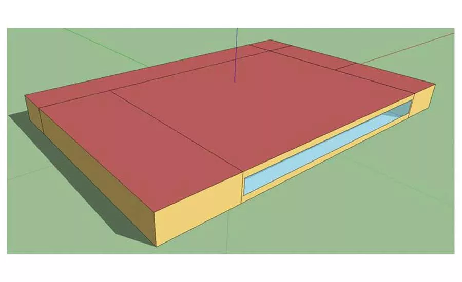 Figure 6. Rendering of the Supermarket Model Building Exterior. [8]