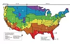 Figure 8. DOE climate zones and representative cities. [10]