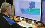 Simulating machining operation with ESPRIT.