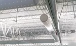 Fabric duct decreases labor cost
