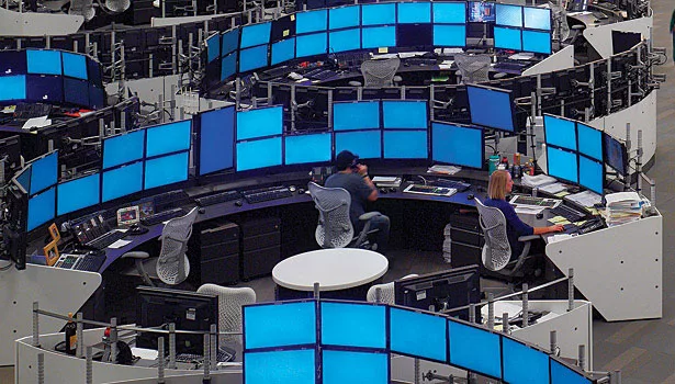 high-density trading floor