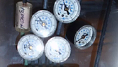 Example of existing pneumatic controls.