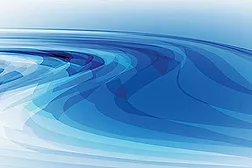 Hyman feature blue design, blue waves