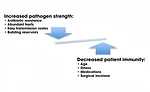 Figure 1: Patient defenses and pathogen virulence