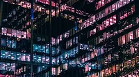 Building at night Building at night
