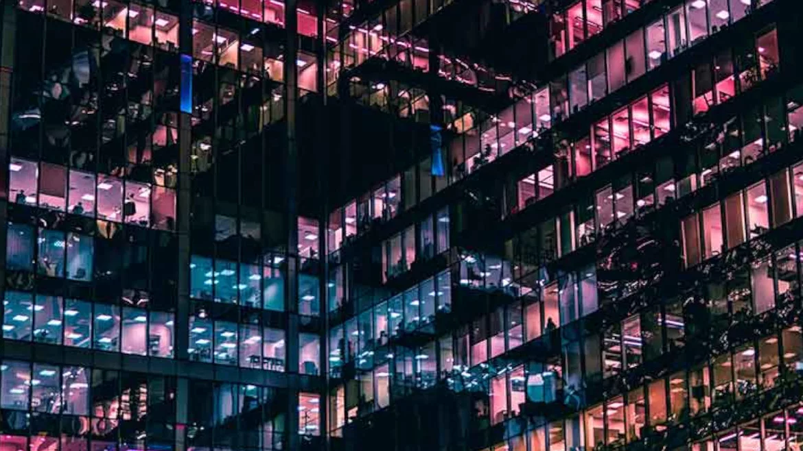 Building at night