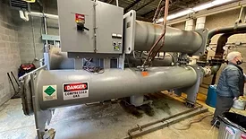 chiller piping and air handlers 