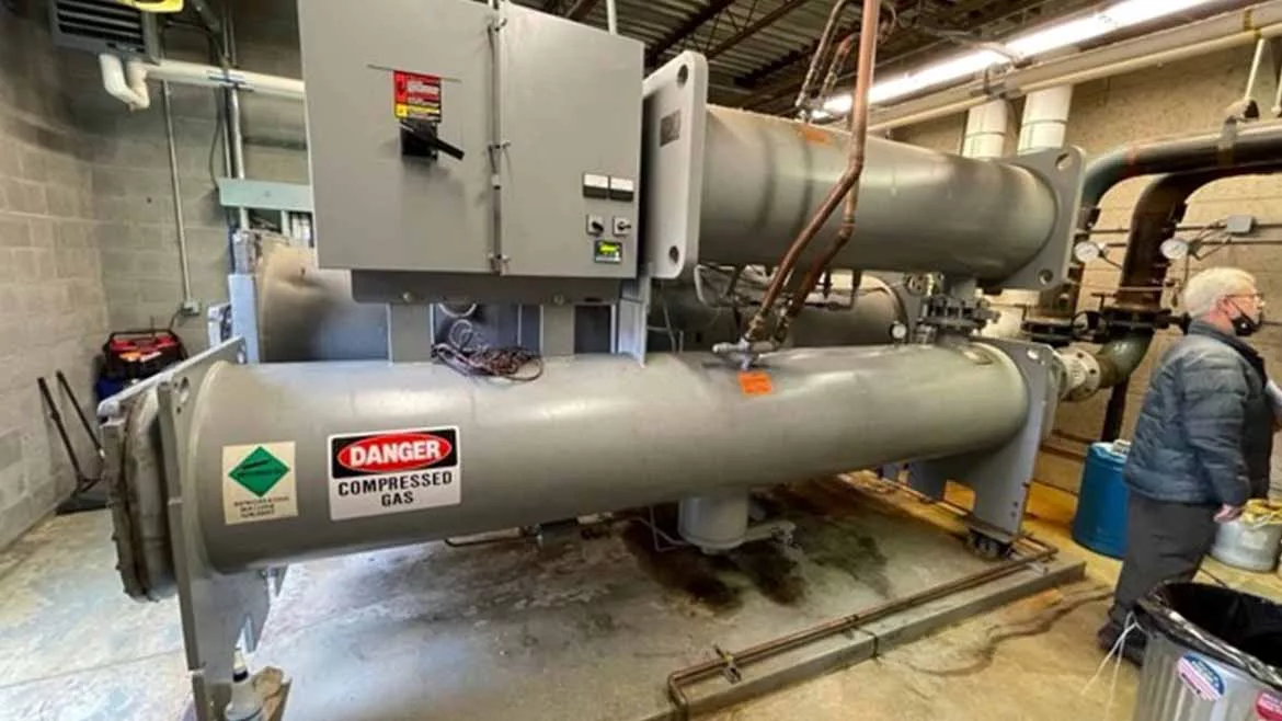 chiller piping and air handlers