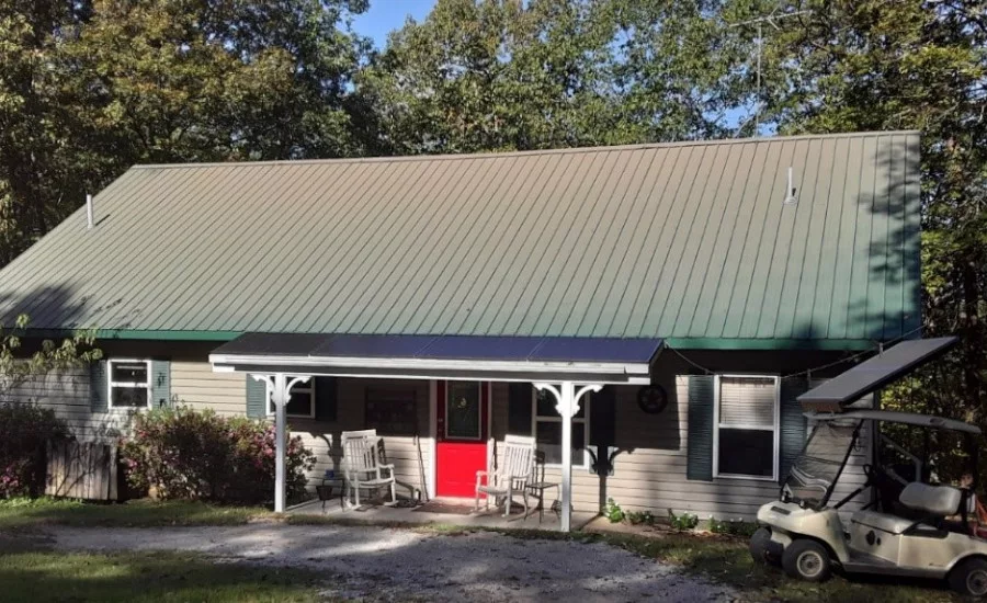 southeast-facing porch