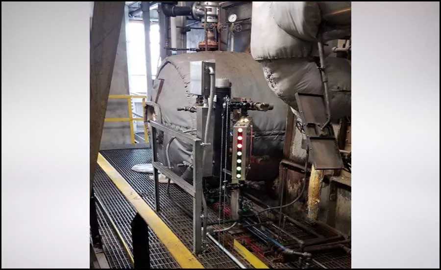ported-type water gage installation