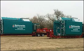 Two trailer-mounted boilers 