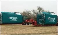 Two trailer-mounted boilers 