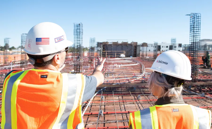 two construction workers