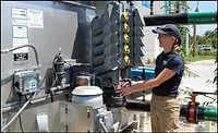woman working on hvac woman working on hvac