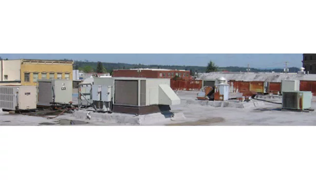 VRF rooftop condensing unit, Lewis Country PUD