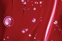 Karr fEATURE RED BUBBLES, RED BACKGROUND