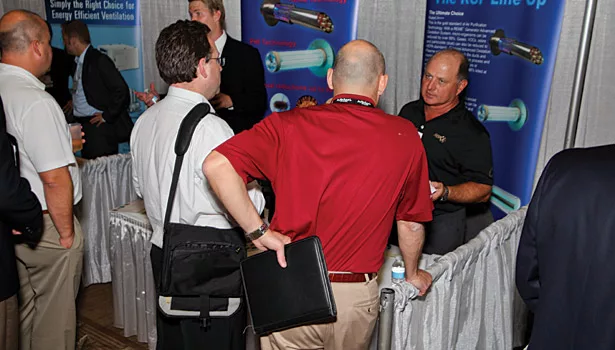 The conference booth program gives distributors a chance to meet face-to-face with manufacturers to establish business connections and working relationships.