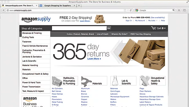 amazon supply homepage