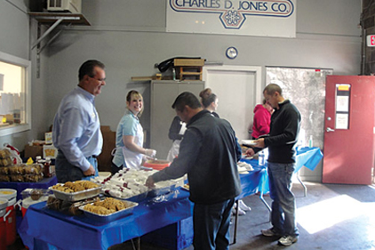 Charles D. Jones sponsored its annual chili day in Kansas City, Mo.