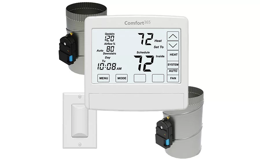 Solution for Uneven Heating and Cooling in Two-Story Homes without Using a Zoning Panel