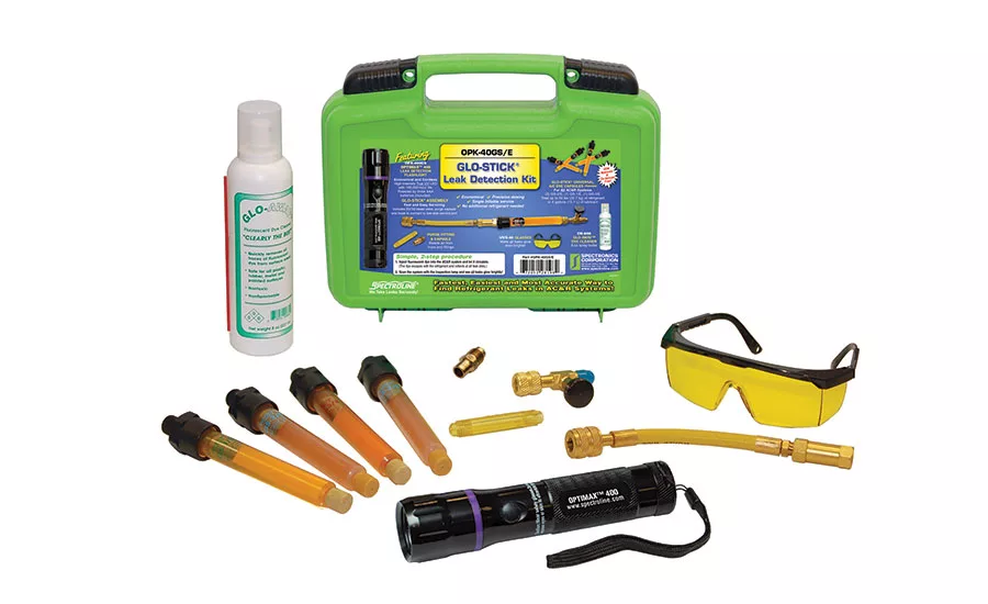 Glowstick leak detector