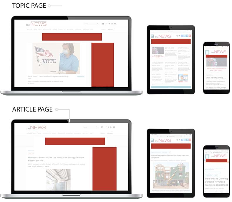 Responsive ad examples.
