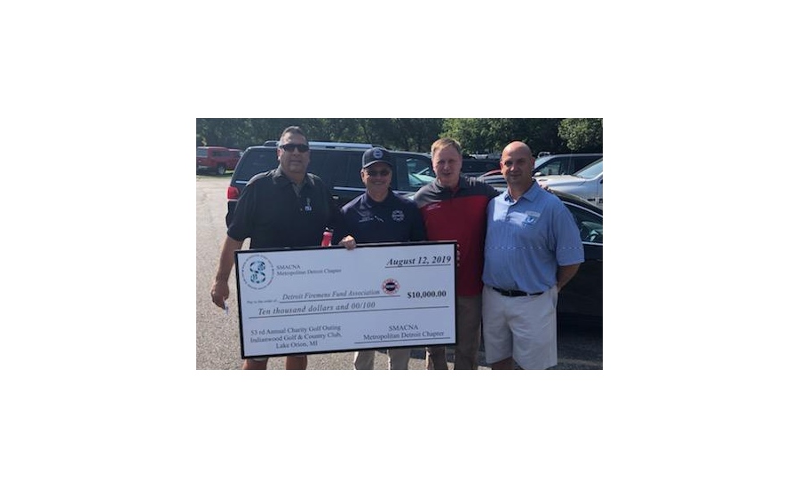 SMACNA Detroit donates to Detroit Firefighters Fund
